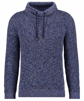 Ragman Rollkragenpullover RAGMAN, Herren, Gr. 50, blau (nachtblau), 100% Baumwolle, ohne Ausschnitt, Pullover Rollkragenpullover
