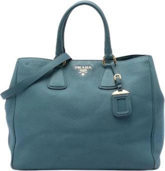 Prada Borsa Satchel Pre-owned - - Pre-owned - Donna - Blu - ONE SIZE