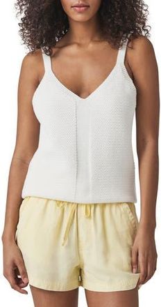 Splendid Banks V-Neck Sweater Tank in White at Nordstrom Rack, Size X-Large