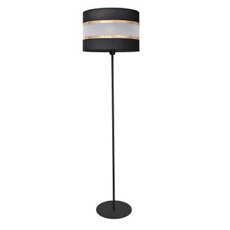 Netlighting Helen Floor Lamp With Shade Black Gold 35cm