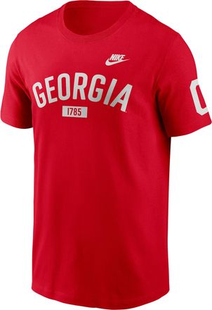 Nike Georgia Legacy Arch 2-Hit Nike Mens College T-Shirt in Red | N19965NUGV-5ML