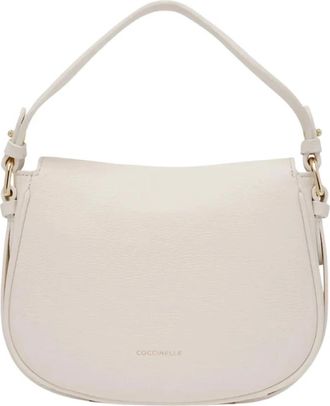 Coccinelle Handtas Micro Grainy - Dames - Mini tas - Wit - ONE Size - Tassen