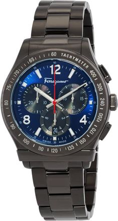 Ferragamo Chronograph Quartz Blue Dial Mens Watch SFDK00518