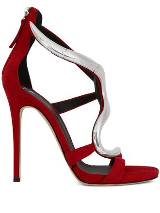 Giuseppe Zanotti Venere metallic sandalen - Rood