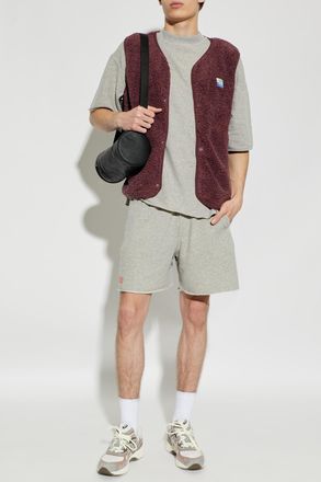 American Vintage Sweatshirt With Logo, Mens, Grey