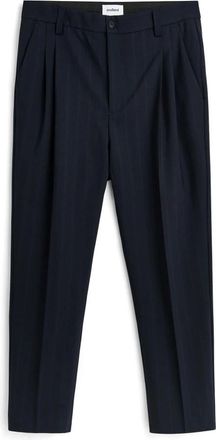 Soulland Marco Stripe - Heren - Nette broeken - Blauw - Xs/S - Wol - Broeken