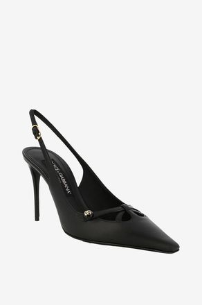 Dolce & Gabbana Slingback-Pumps aus Nappaleder Mun 90