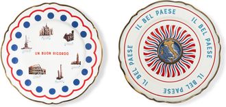 BITOSSI HOME Set of 2 Pieces - Dinner Plate 26.5 cm - Monuments, Italy