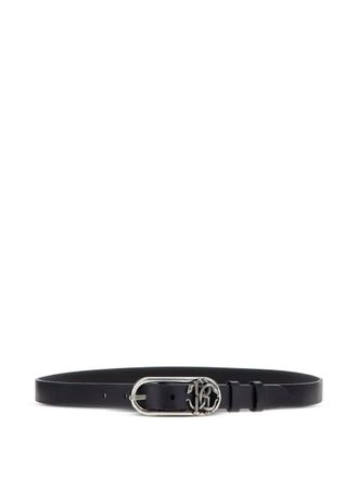 Roberto Cavalli Mirror Snake-plaque belt - men - Bos Taurus/Bos Taurus - 100 - Black