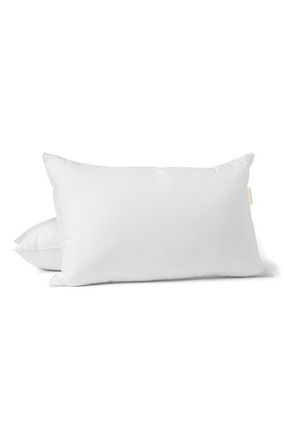 Coyuchi Feather & Down Pillow in White at Nordstrom, Size Queen