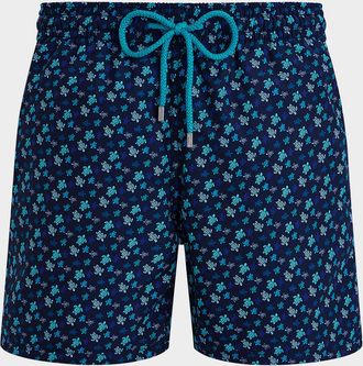 Vilebrequin Mens Micro-Turtle Swim Trunks