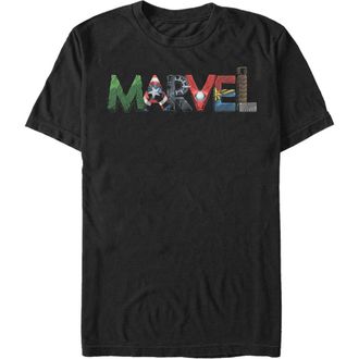 MARVEL Mens Marvel Logo Hero Font Graphic T-Shirt in Black at Nordstrom, Size Xxx-Large