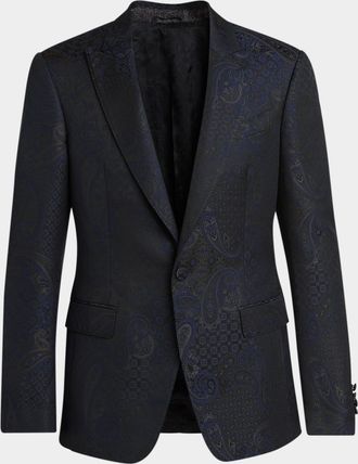 Etro Men & apos;s Paisley Jacquard Single-Breasted Blazer