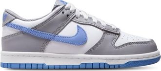 Nike Girls Dunk Low - Girls Grade School Basketball Shoes White/Royal/Grey Size 4.0