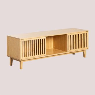 Sklum Sklum - Mueble Tv 150x40 Cm En Bamb&uacute; Albin