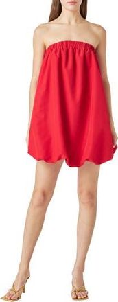 endless rose Strapless Bubble Minidress in Red at Nordstrom Rack, Size X-Small