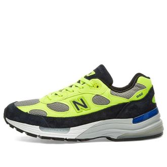 New Balance 992 Made in USA Neon Yellow Navy M992AF