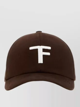 Tom Ford cotton baseball cap adjustable strap logo
