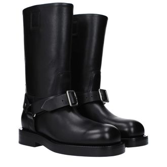 Burberry Womens Black Leather Boots