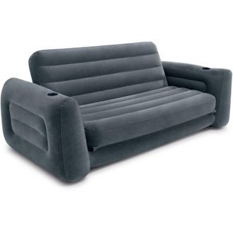 Intex Inex Divano Gonfiabile Pull-Out Sofa per 2 persone 203x224x66cm Grigio