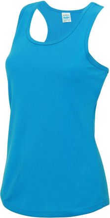 Just Cool Just Cool Girlie Fit Sports Ladies Vest / Tank Top (XL) (Sapphire Blue)