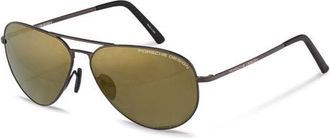 Porsche Design P8508 O Mens Sunglasses Brown Size 62