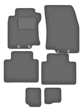 OEM Alfombrillas De Grafito Para Nissan X-trail Iii T32 Fl 7 Plazas (2017-2021)