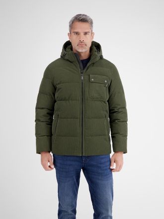 Lerros Winterjacke LERROS Herren Steppjacke in funktionaler Cord-Optik, Herren, Gr. 3XL, gr&uuml;n (original olive), 100% Polyester, Jacken Winterjacke