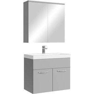 Badplaats Conjunto de baño Montreal 01 60 cm - Gris mate - Mueble de baño
