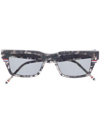 Thom Browne TB714 tortoiseshell-effect sunglasses - Grey