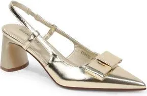 Berness Block Heel Slingback Sandal in Gold at Nordstrom Rack, Size 5.5