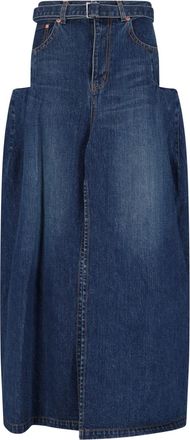 sacai Gonna Maxi In Denim