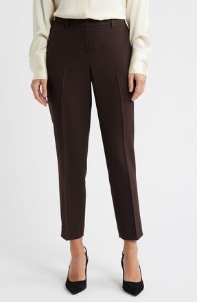 Tahari by ASL Slim Ankle Pants in Espresso at Nordstrom, Size 16P
