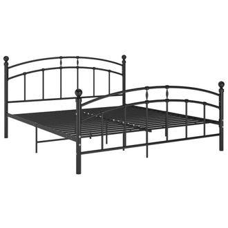 Berkfield Home Bed Frame Black Metal 160x200 cm