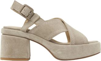 VIA VAI Schoenen, Dames, Grijs, 39 EU, Suède, Elia Paisley Sandalen
