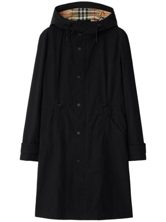 Burberry Parka con bottoni - Nero