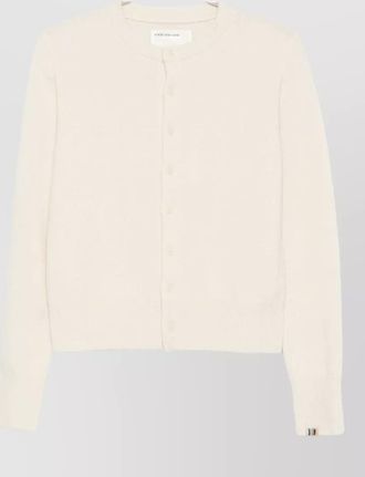Extreme Cashmere cashmere fine-knit round-neck long-sleeve cardigan