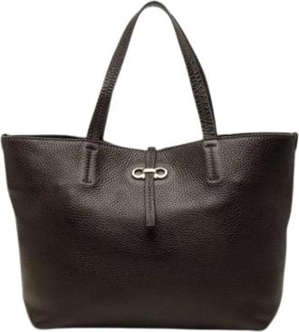 Ferragamo Pre-owned Double Gancini Leren Handtas - Dames - Vintage Shopper - Bruin - ONE Size - Leer - Vintage