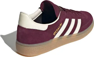 adidas Unisex Sneakers Handball Spezial Maroon-Crew White-Gold Metallic Trainers Maroon/crew White/gold