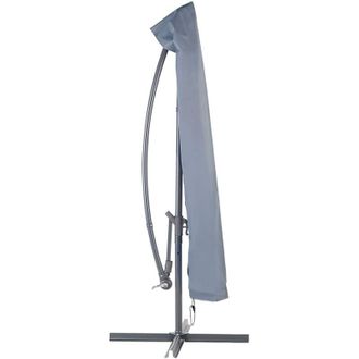 Beliani Beliani - Cubierta Impermeable Para Sombrilla De Tela Recubierta De Pvc Gris 203 Cm Asti Ii Chuva