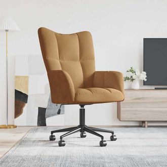 vidaXL Sill&oacute;n De Relax De Terciopelo Marr&oacute;n Vidaxl