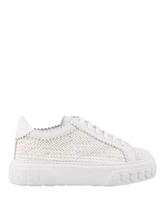Casadei Woven calfskin sneakers