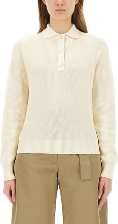 STUDIO NICHOLSON Chesapeake Knit Polo Shirt-Donna