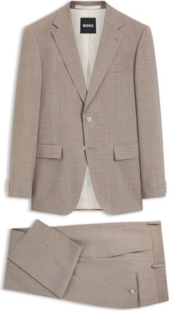 BOSS Two-piece slim-fit suit in virgin wool