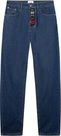 GCDS 5-Pocket Werkbroeken - Heren - Loose Fit Jeans - Blauw - W38 - Katoen - Jeans