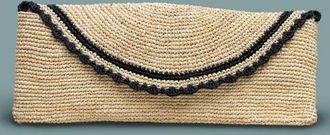 Indego Africa East West Clutch in Black & Natural at Nordstrom