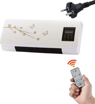 Angel Cerd&aacute; Calefactor El&eacute;ctrico De Pared Con Ventilador Y Aire Acondicionado Port&aacute;til Integrados, Ideal Para Oficinas Y Dormitorios, Con Dise&ntilde;o Dorado