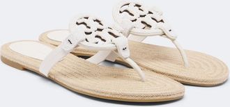 Tory Burch Miller beaded leather thong sandals
