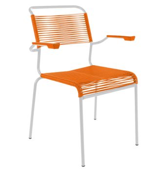 Schubiger M&ouml;bel Spaghetti-Stuhl S&auml;ntis mit Armlehnen