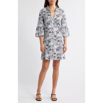 Lilly Pulitzer Hayes Supima Cotton Shift Dress in Onyx at Nordstrom, Size X-Small